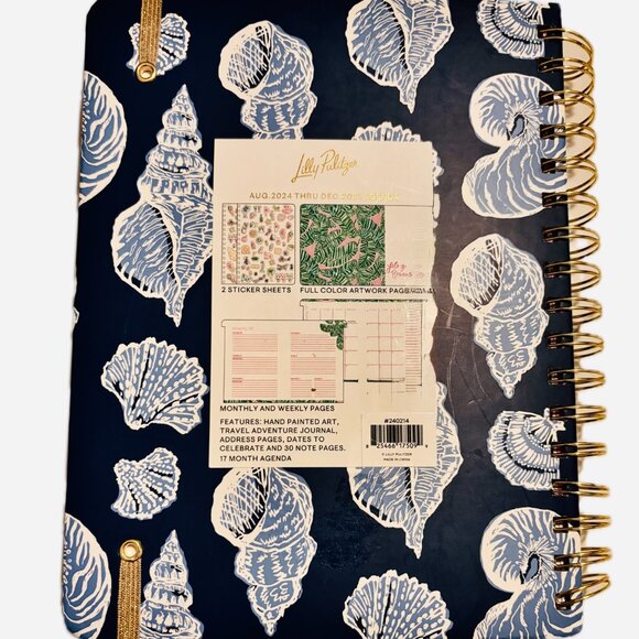 SOLD.Lilly Pulitzer Weekly Planner thru December 25 Stickers Pockets LAST ONE - Picture 2 of 10